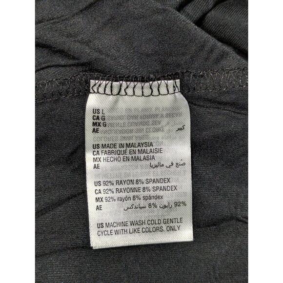 Style & Co Dress Womens Large Black A-Line Stretch Knee Length Short Sleeve - Picture 6 of 6